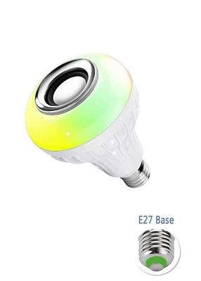Wireless Colorful LED Speaker Bulb , Voice Control Bluetooth Speaker Lamp