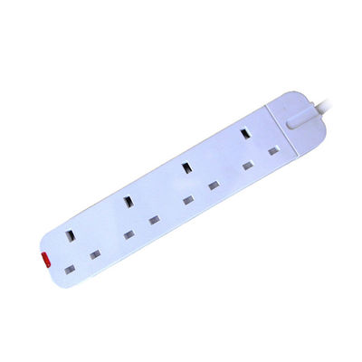4-Gang UK 13A Switched Electrical Power Extension Socket
