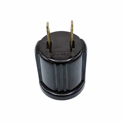 Aluminum Case / Copper 4A 250V Socket Plug 2 Pin Plug Adapter