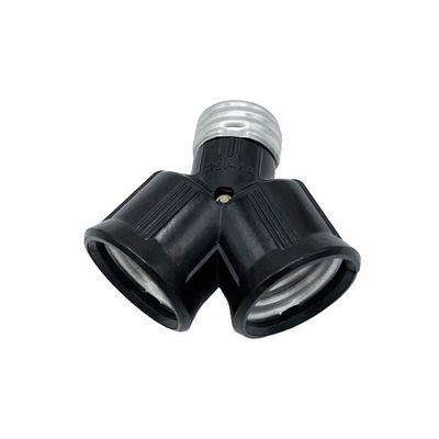 OEM 4A Aluminum Shell Double Head Black Lamp Holder