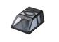 IP44 Black 2pcs Ultrabright LED Solar Panel Wall Light