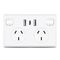 2 Gang 2usb+ Type C Power Point 240v Usb Electrical Wall Switch Socket