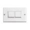 Heat Resistant American PC Wall Switch Socket  2Gang 1Way Switch