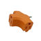 Residential PVC 50V 15A Orange 2 Pin Plug Adapter Converter