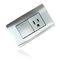 Stainless Steel Wall Switch And Socket With Metal Brushed